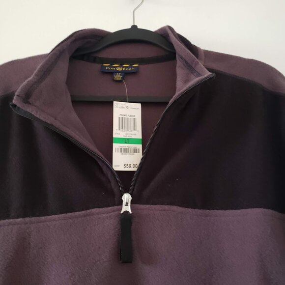 New Club Room size large tall fleece sweater long sleeve LT pullover jac… - Picture 6 of 7
